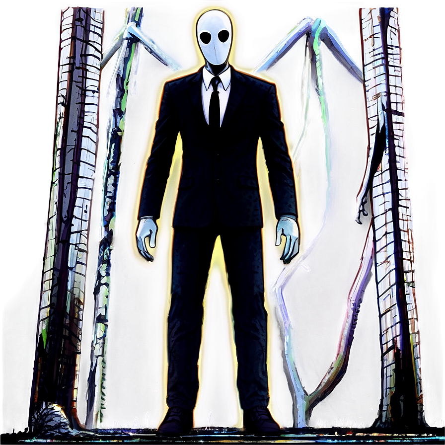 Slender Man Horror Art Png 58 PNG Image