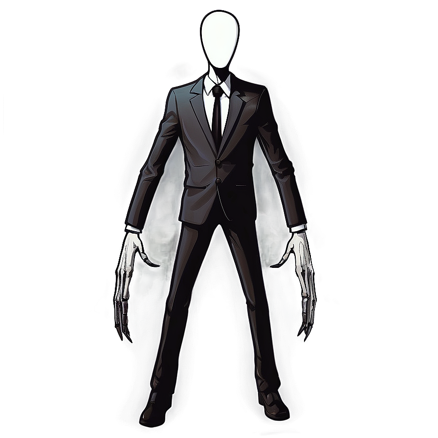 Slender Man Horror Art Png Agw PNG Image