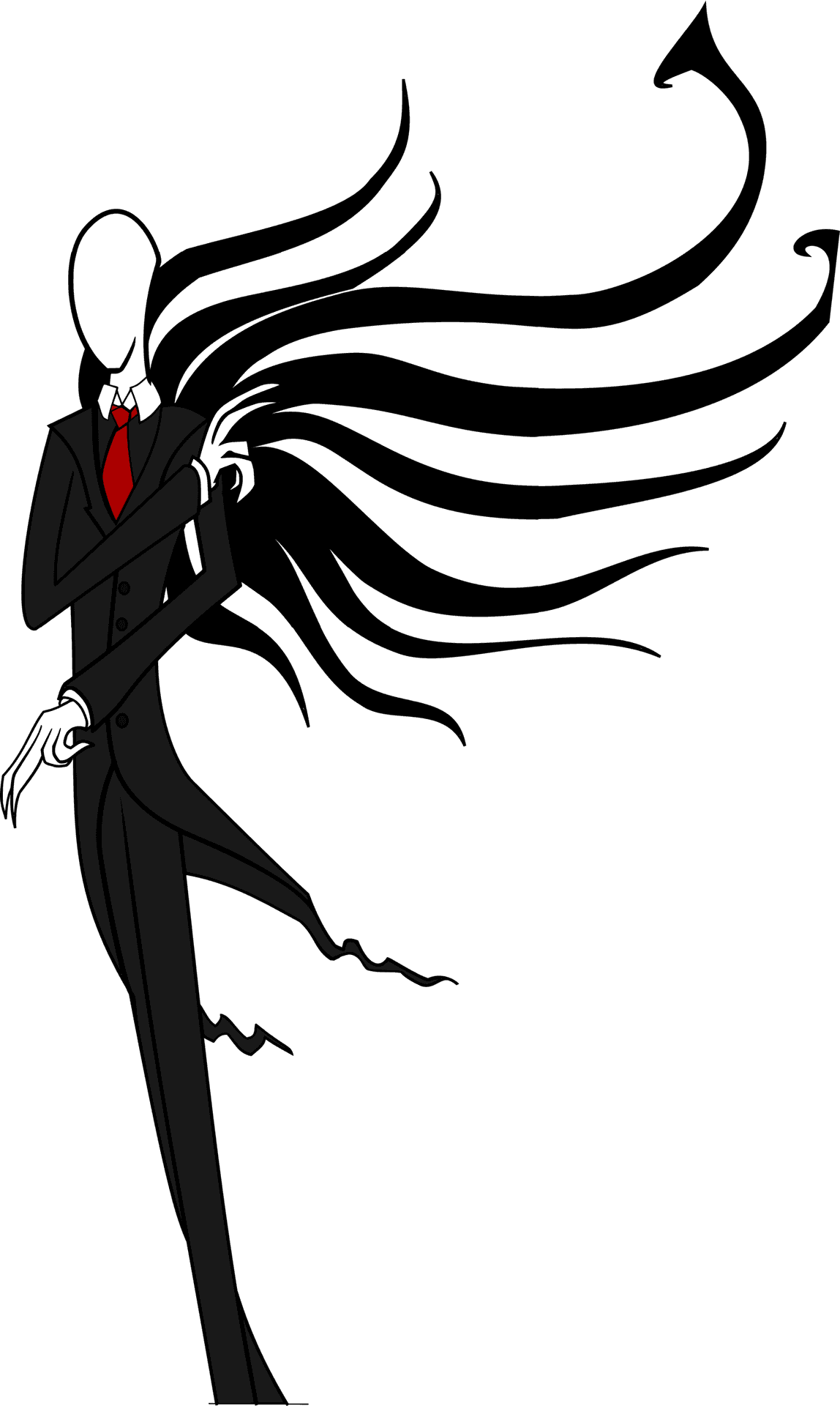 Slender_ Man_ Illustration.png PNG Image