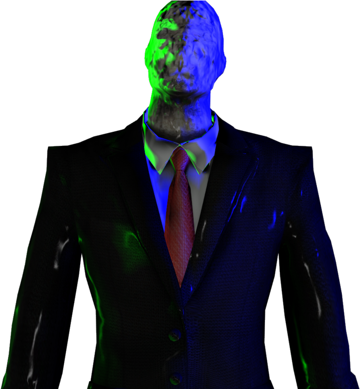 Slender Man In Suit PNG Image