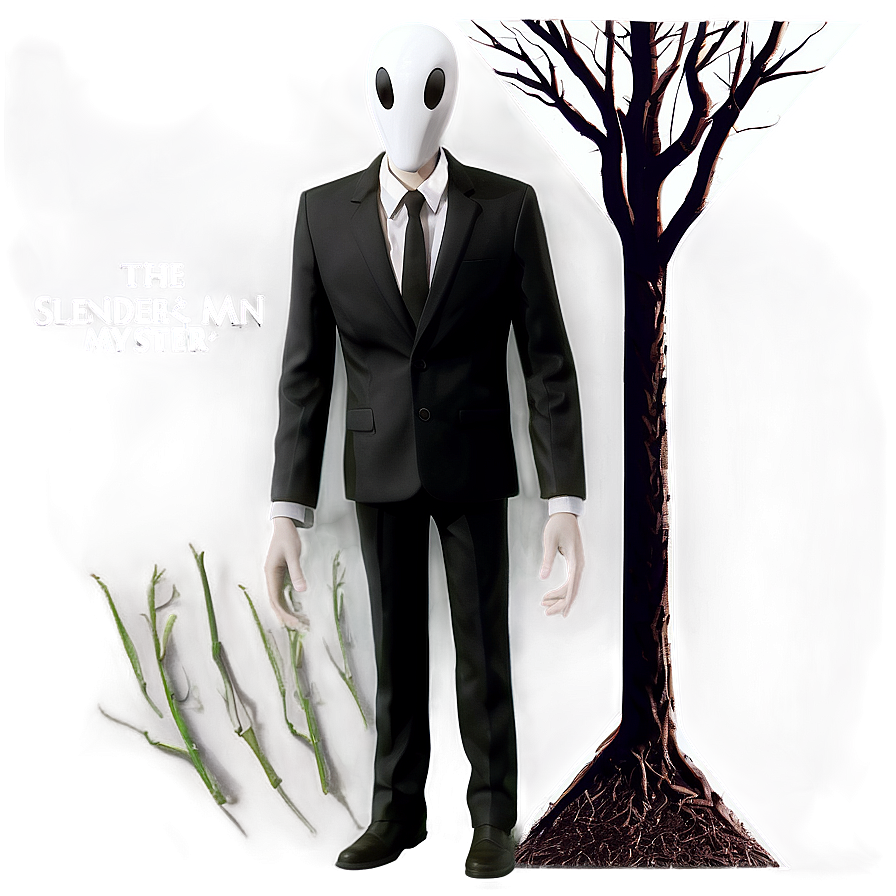 Slender Man Mystery Png Ams PNG Image