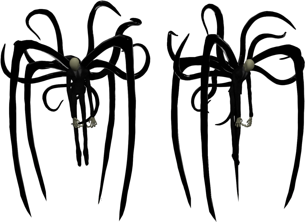 Slender_ Man_ Tentacles_ Artwork PNG Image