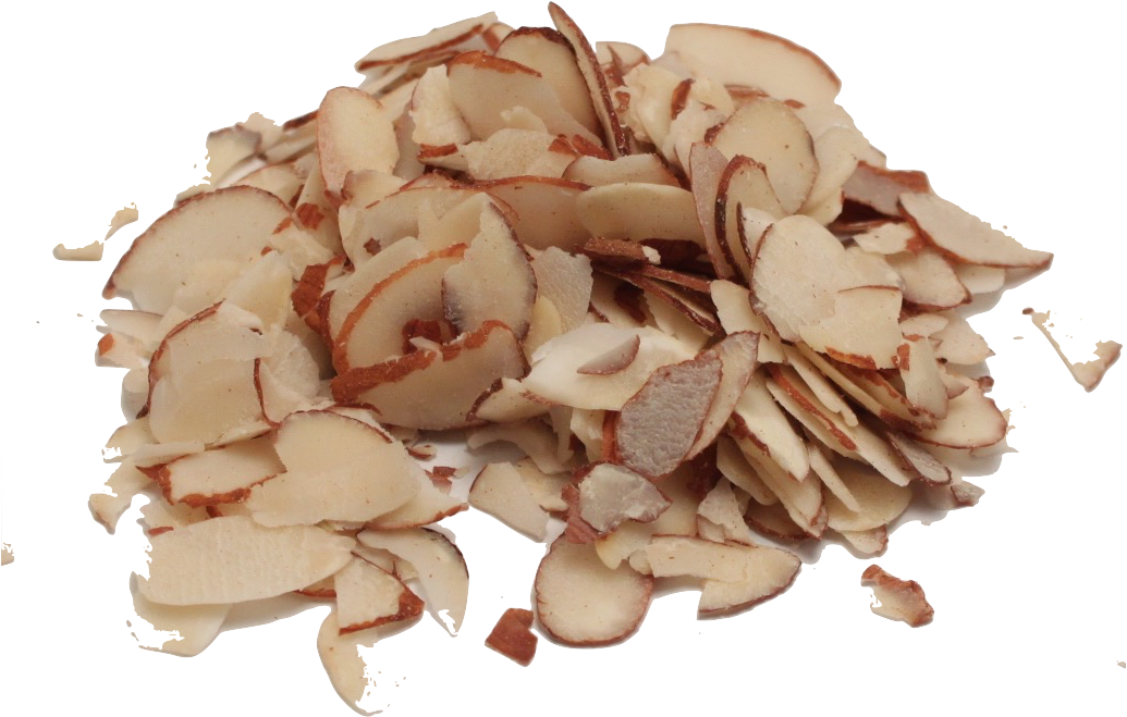 Sliced Almonds Pile PNG Image