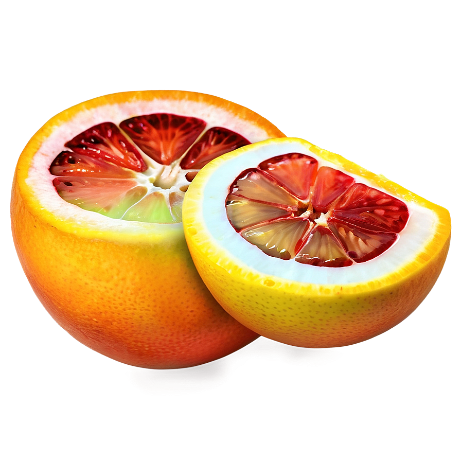 Sliced Blood Orange Side View Png Cwc PNG Image