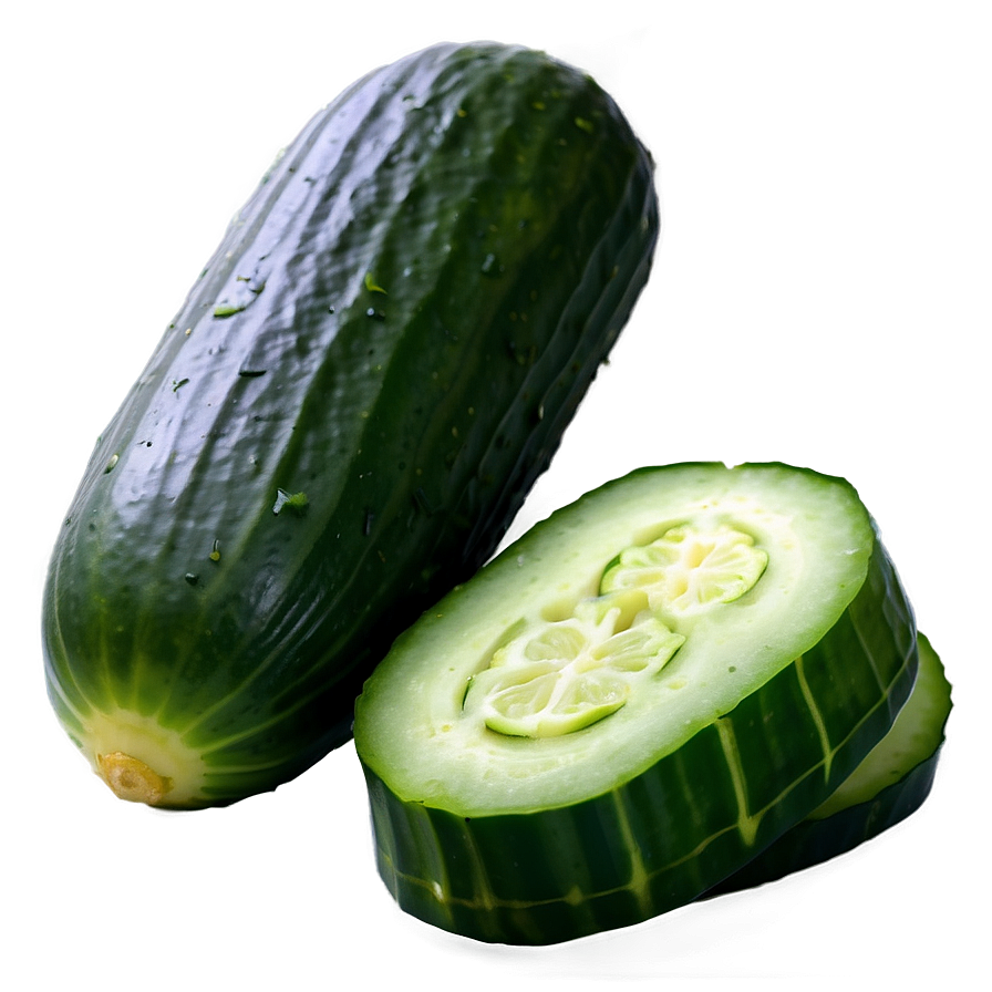 Sliced Cucumber Top View Png 20 PNG Image