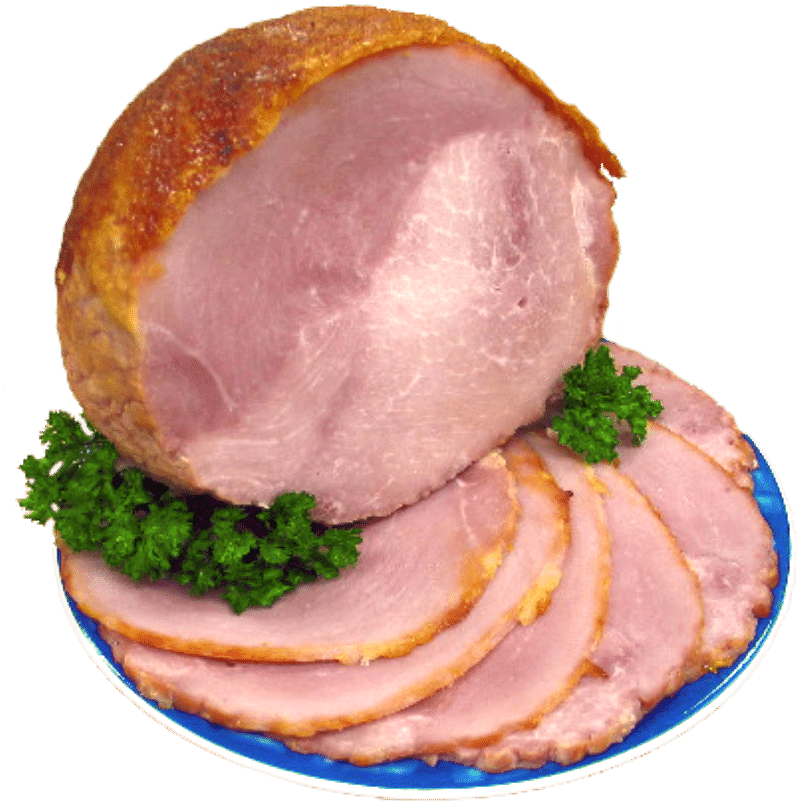 Sliced Hamon Plate PNG Image