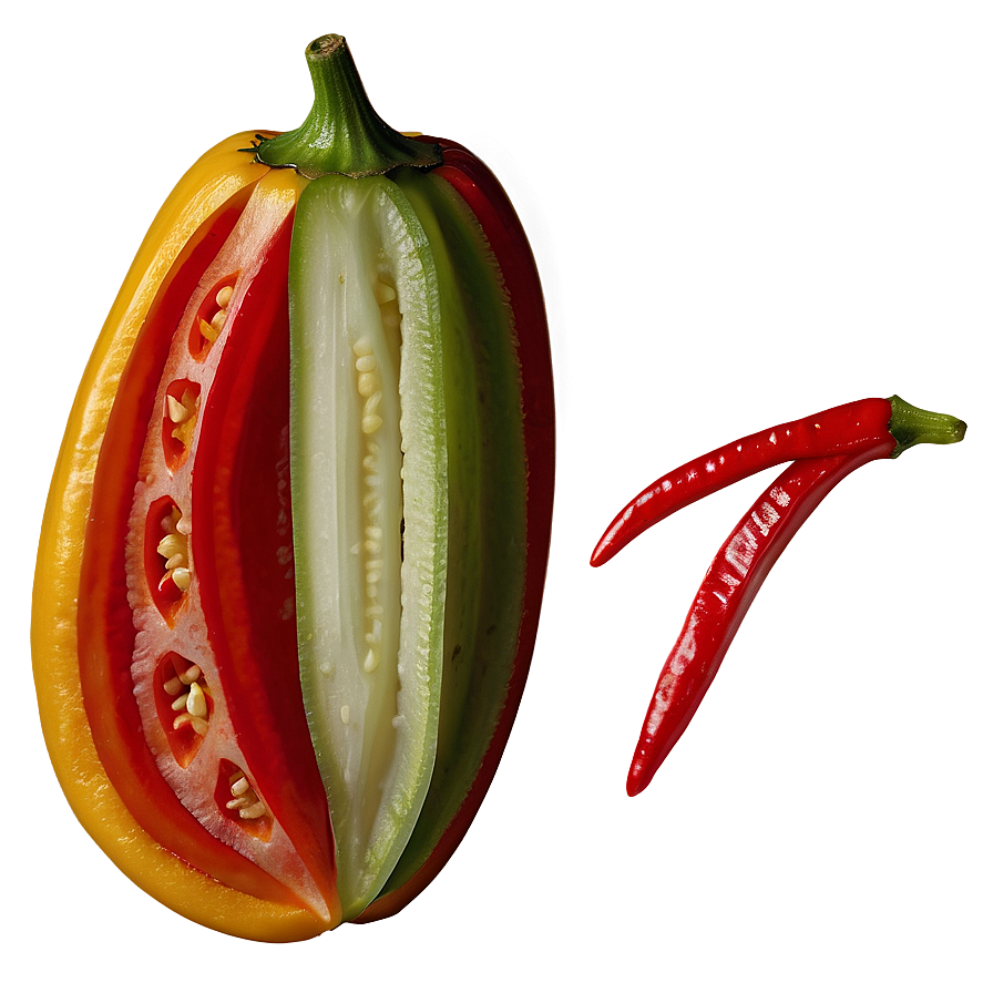 Sliced Pepper Png Hpl PNG Image