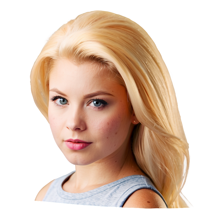 Slicked Back Blond Hair Png 06262024 PNG Image