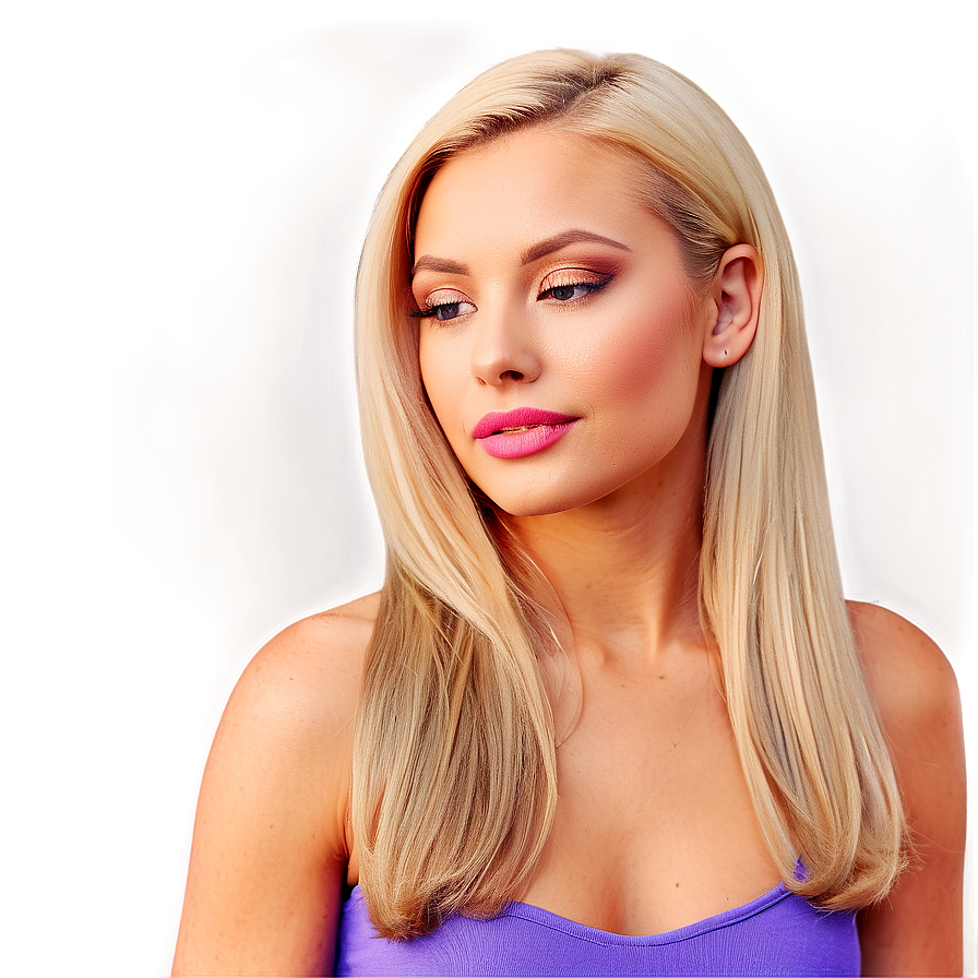 Slicked Back Blond Hair Png 8 PNG Image