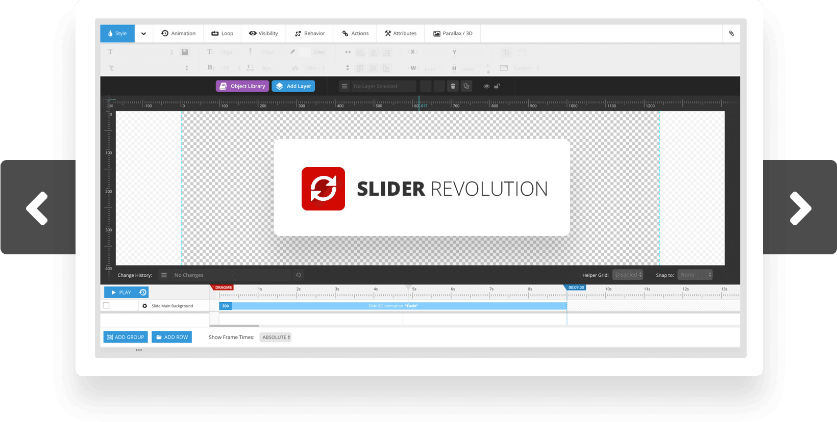 Slider Revolution Plugin Interface PNG Image