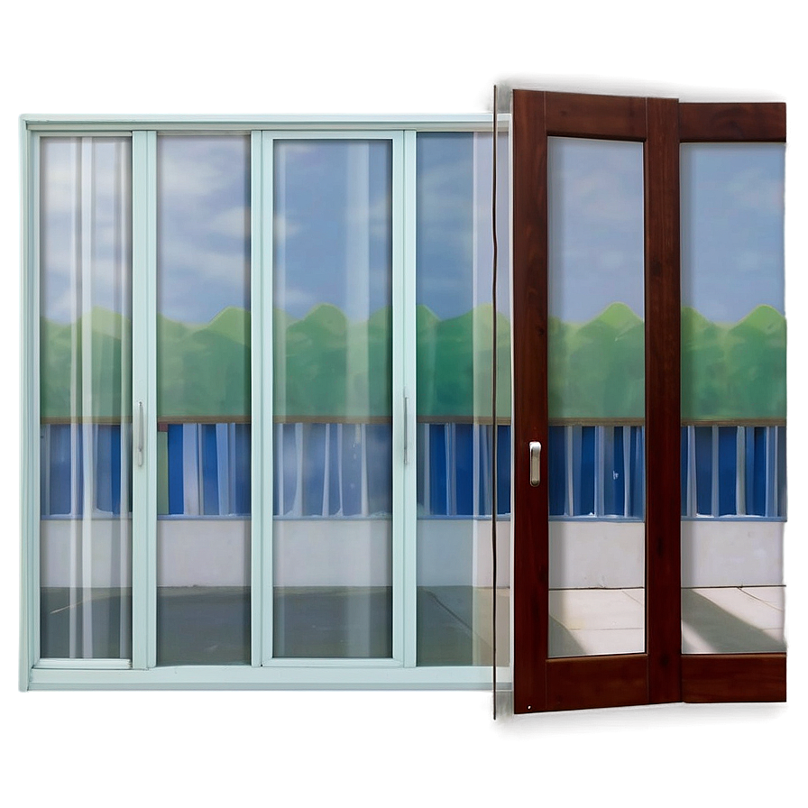 Sliding Glass Doors Windows Png Isd38 PNG Image