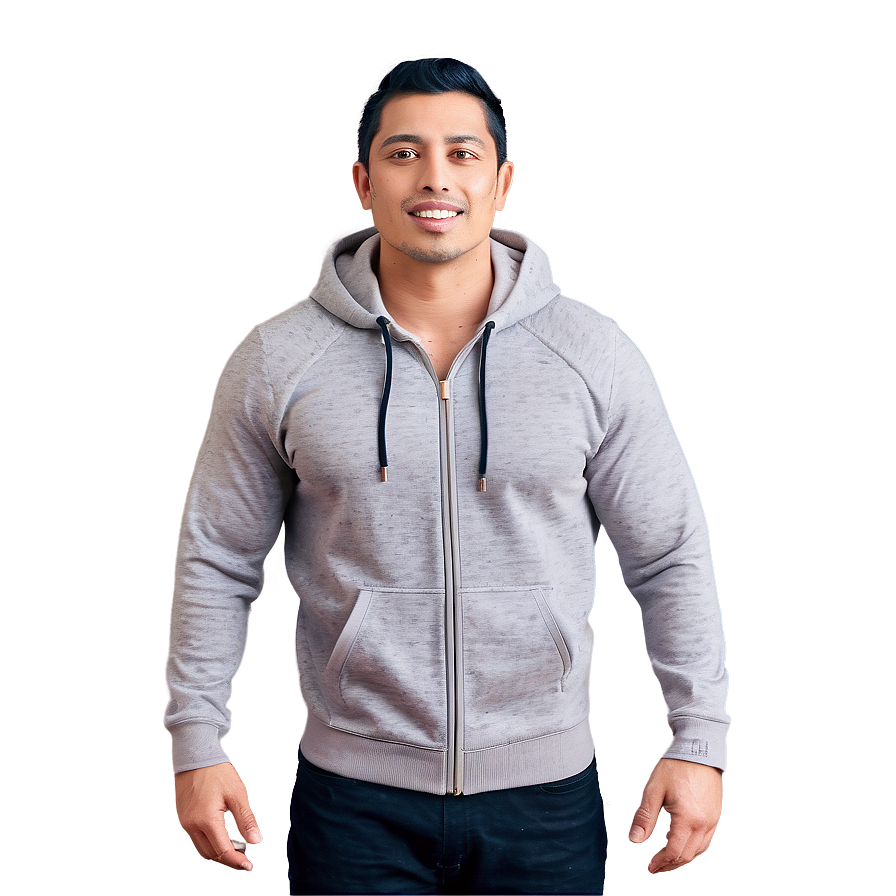 Slim Fit Zip Up Hoodie Png Ewx PNG Image