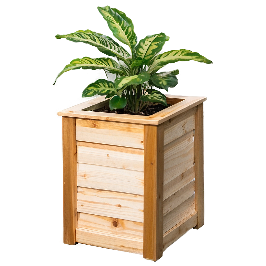 Slim Planter Box Png 06282024 PNG Image