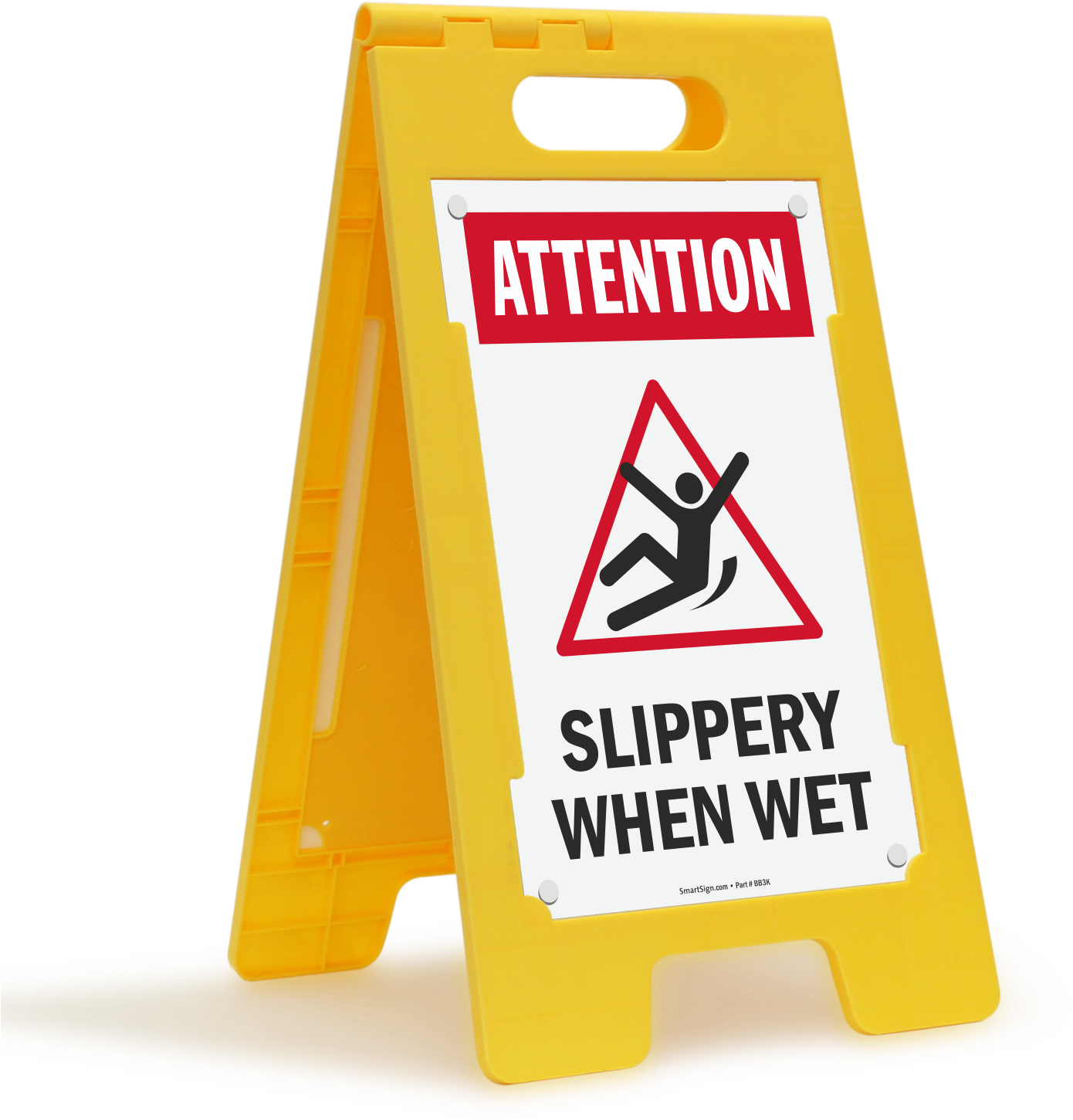 Slippery When Wet Sign PNG Image