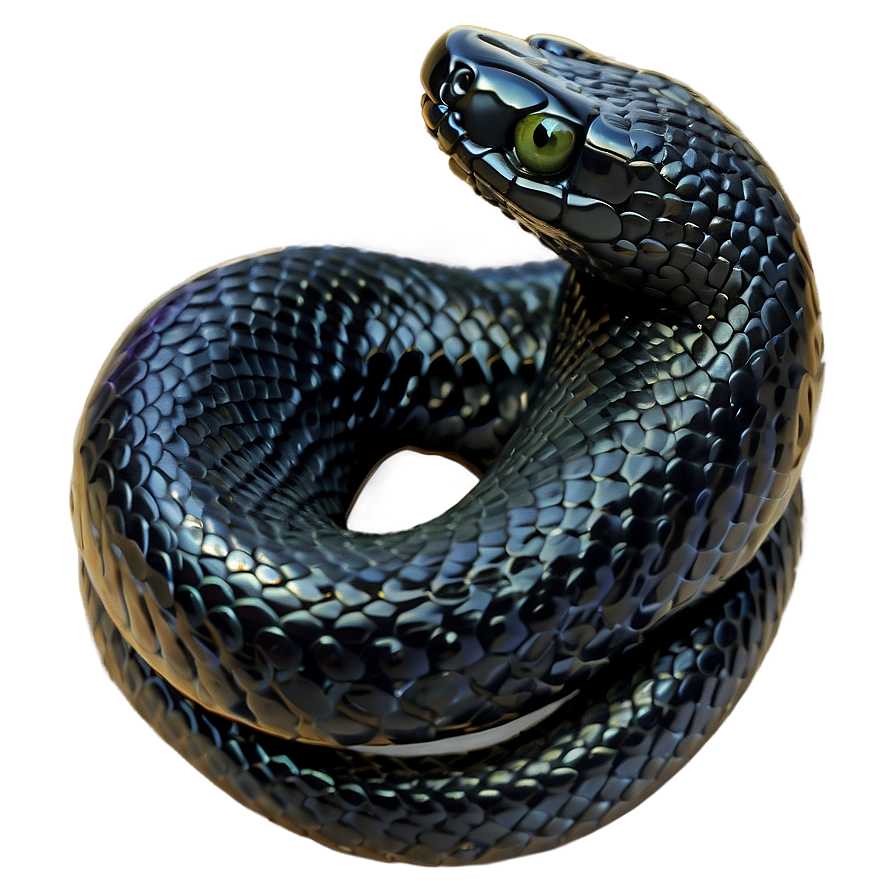 Slithering Black Snake Png Yfk PNG Image