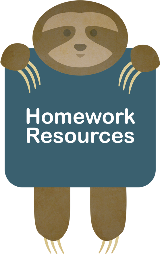 Sloth Homework Resources Sign PNG Image