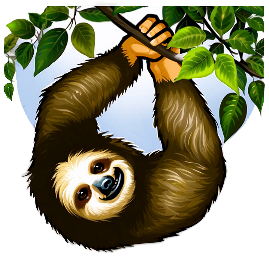 Sloth In Tree Png Ctf PNG Image