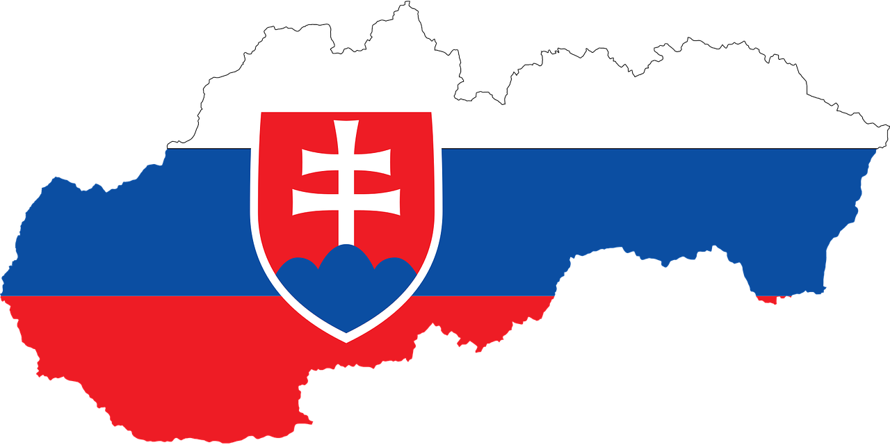 Slovakia Mapand Flag PNG Image