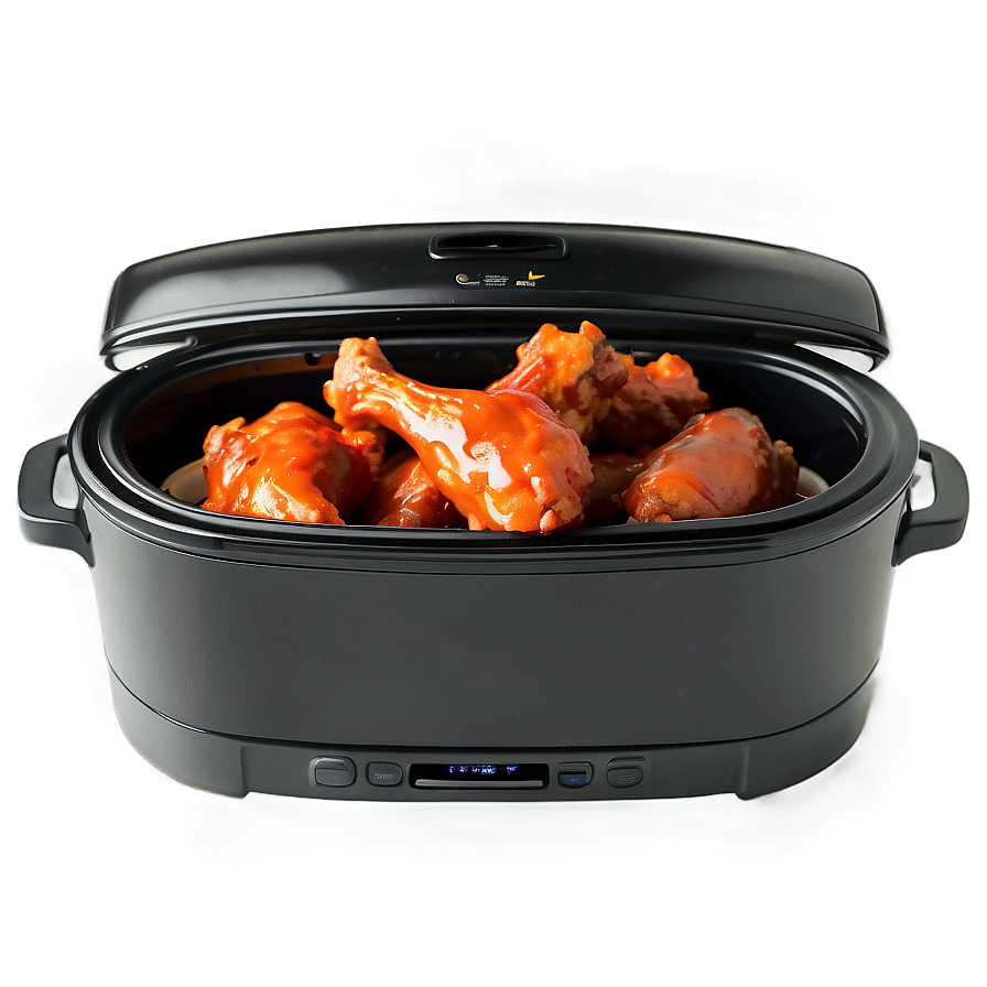 Slow Cooker Buffalo Wings Png 06282024 PNG Image