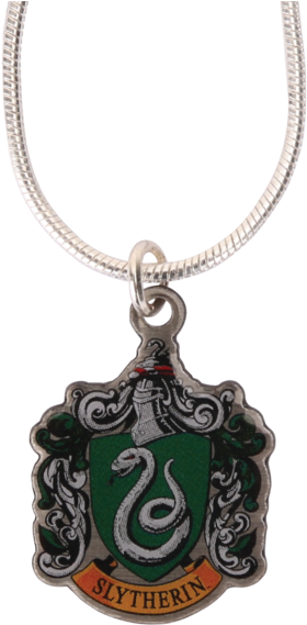 Slytherin Crest Pendant Necklace PNG Image