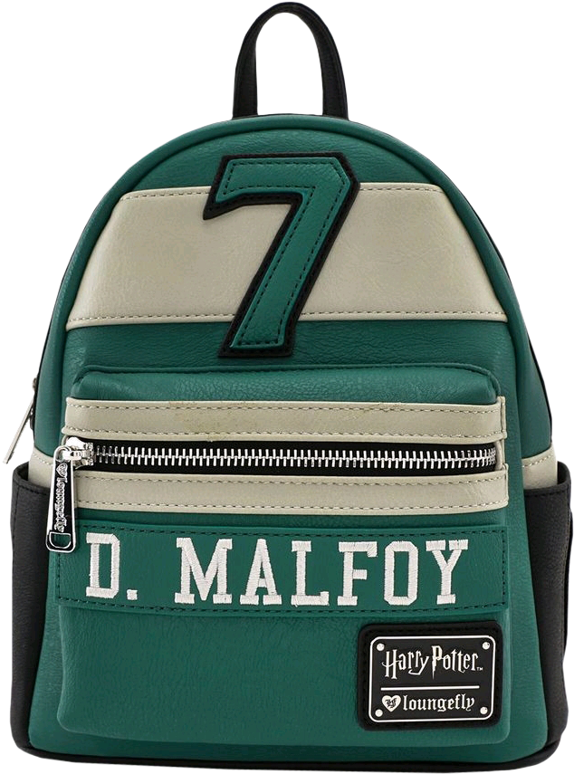 Slytherin Themed Malfoy Backpack PNG Image