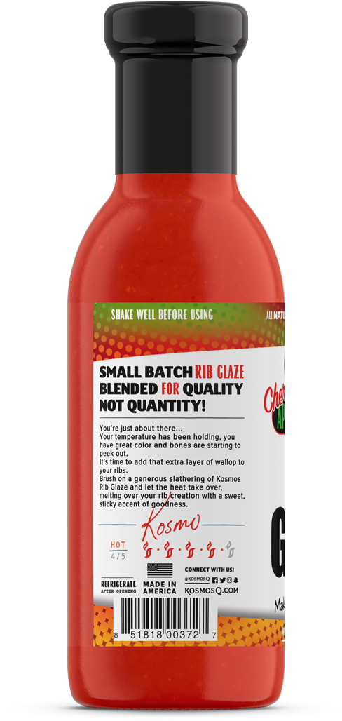 Small Batch Rib Glaze Bottle PNG Image