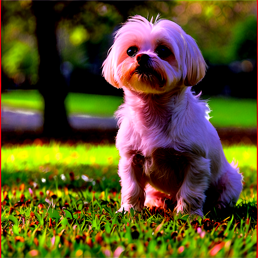 Small Dog In A Park Png Ykm PNG Image