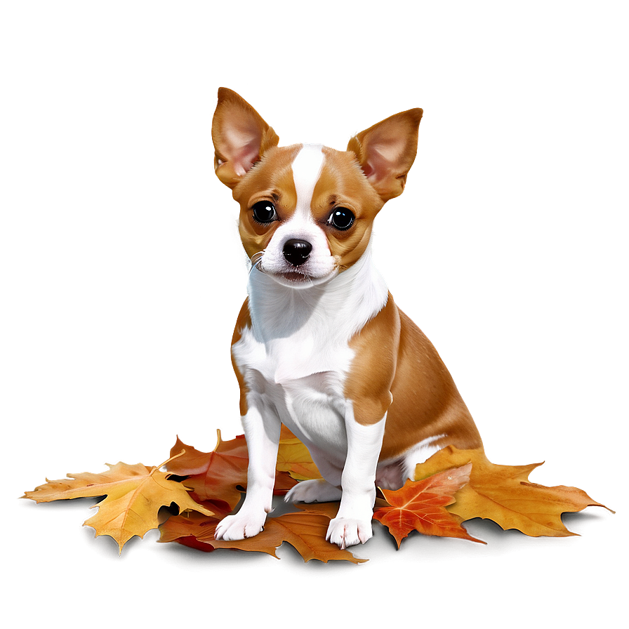 Small Dog In Autumn Leaves Png 8 PNG Image