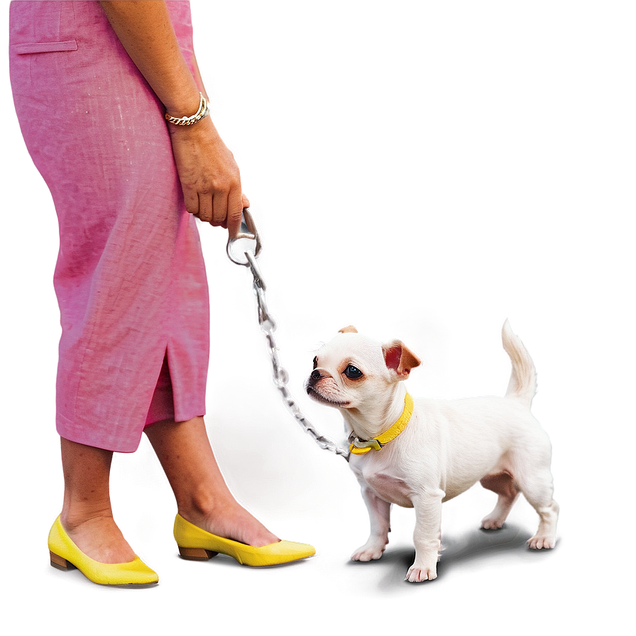 Small Dog On A Leash Png 06252024 PNG Image