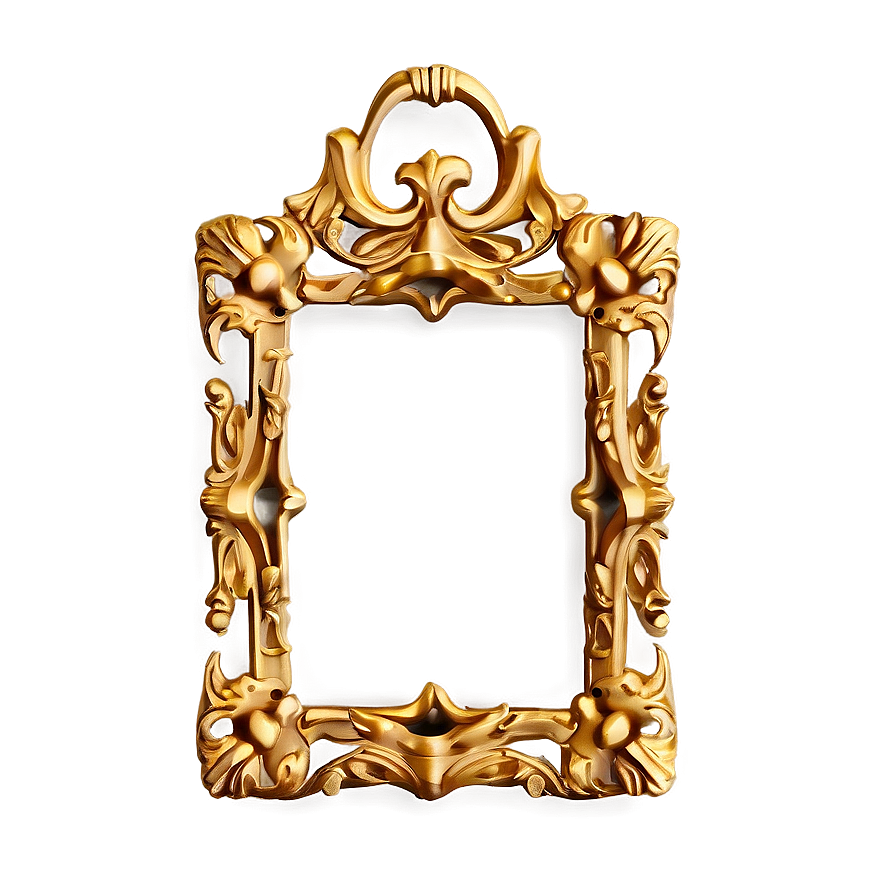 Small Gold Frame Png Qcu21 PNG Image