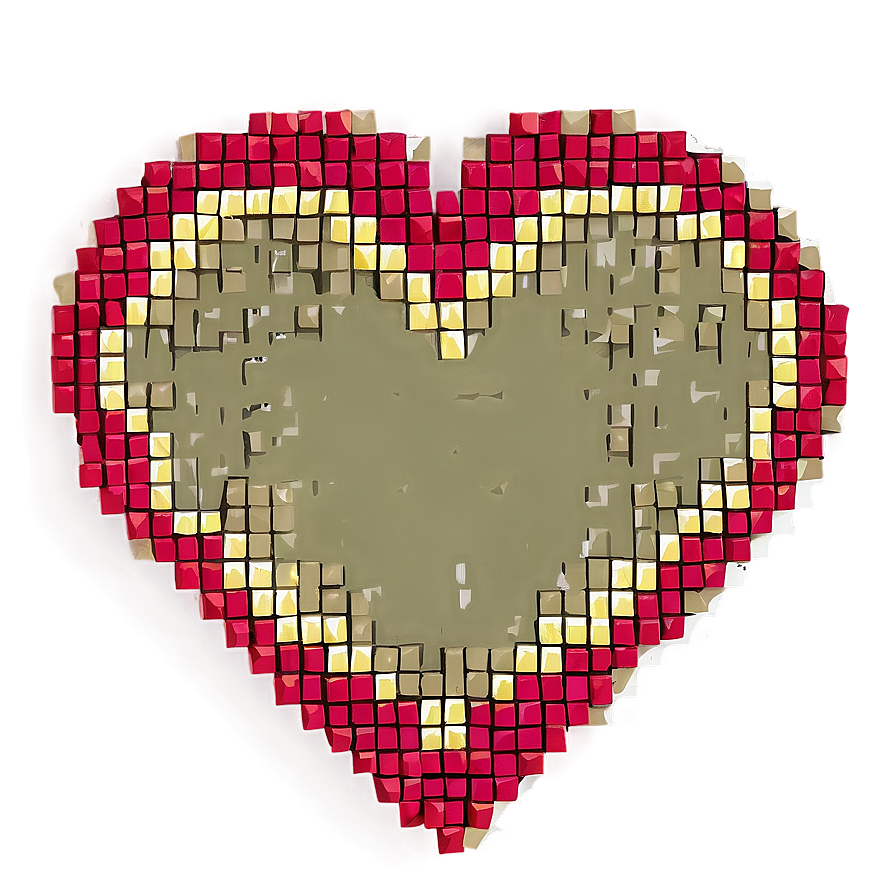 Small Pixel Heart Png 05252024 PNG Image