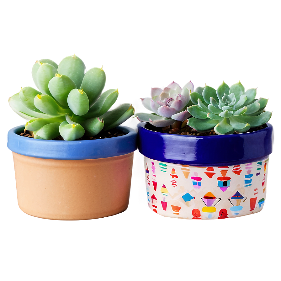 Small Potted Succulents Png 06122024 PNG Image