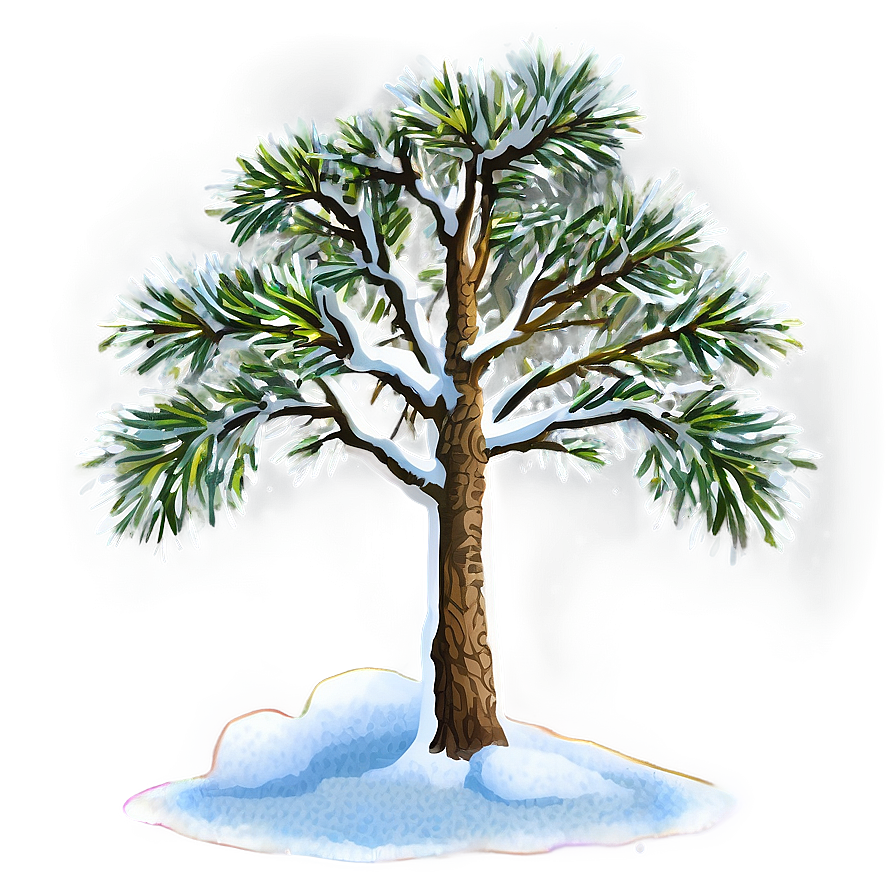 Small Tree In Snow Png 06132024 PNG Image