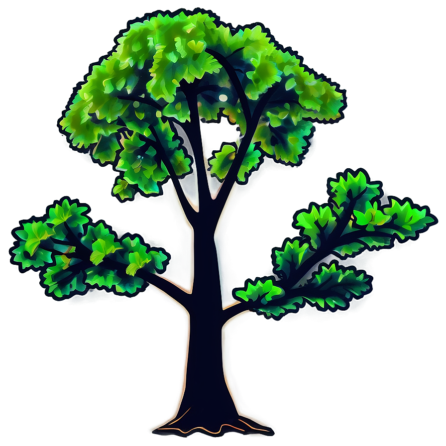 Small Tree Outline Png Rdo PNG Image