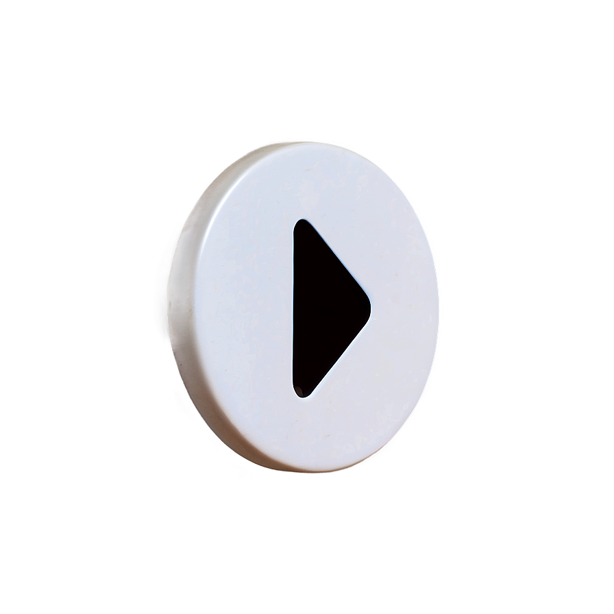 Small White Play Button Png 69 PNG Image