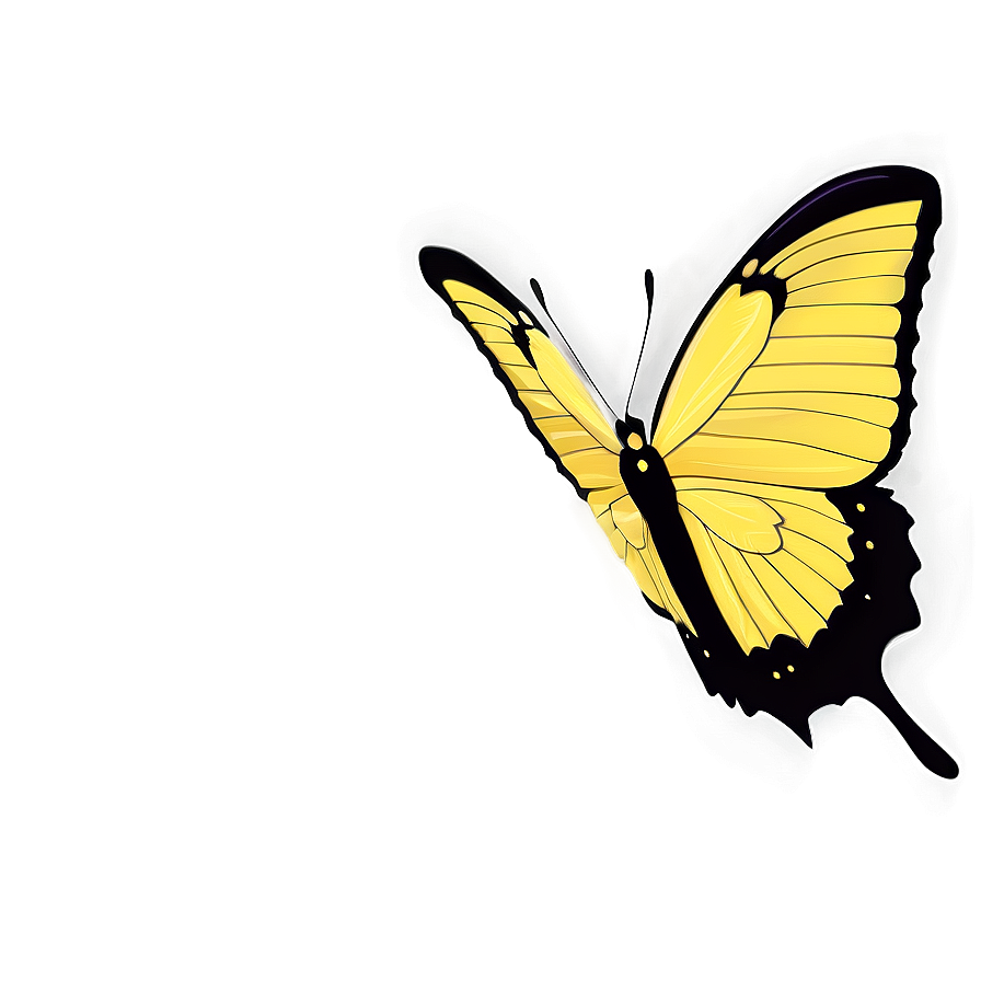 Small Yellow Butterfly Png Ojt32 PNG Image