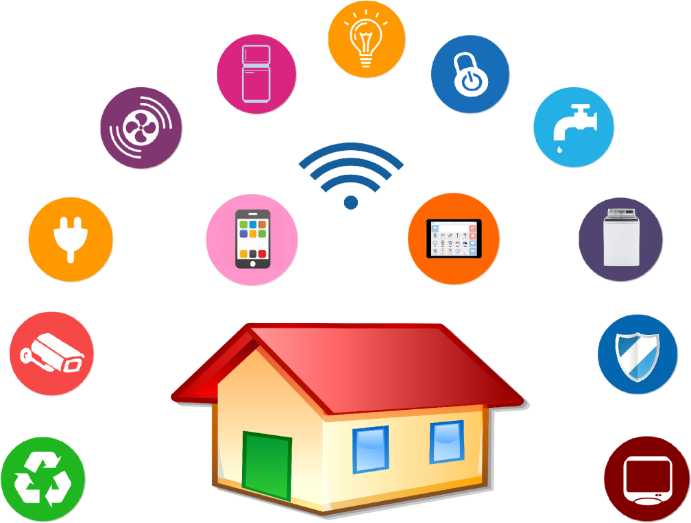 Smart Home Concept Illustration PNG Image