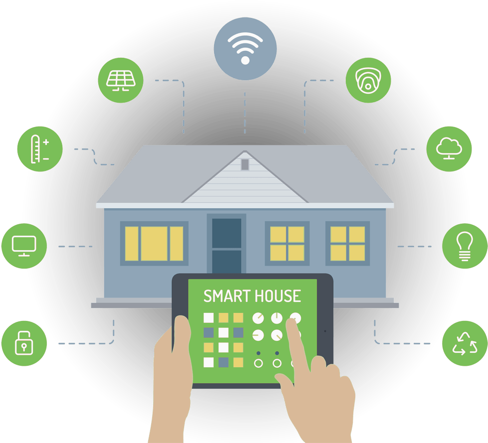 Smart Home Technology Concept PNG Image