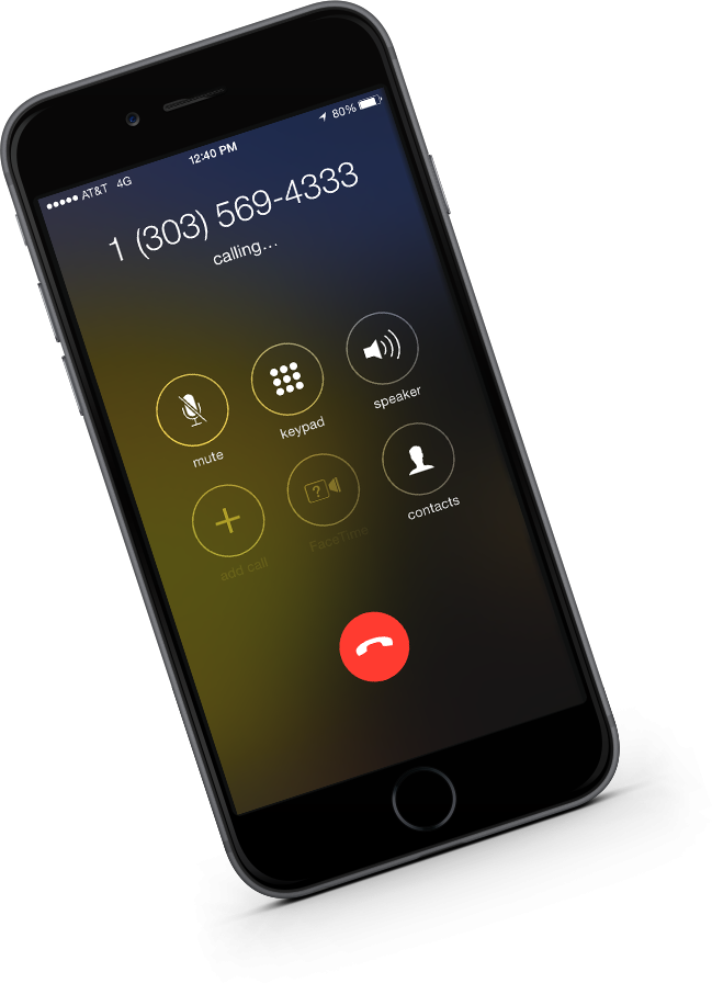 Smartphone Calling Screen Display PNG Image