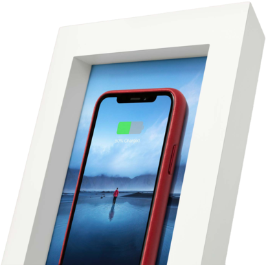 Smartphone Charging Display PNG Image