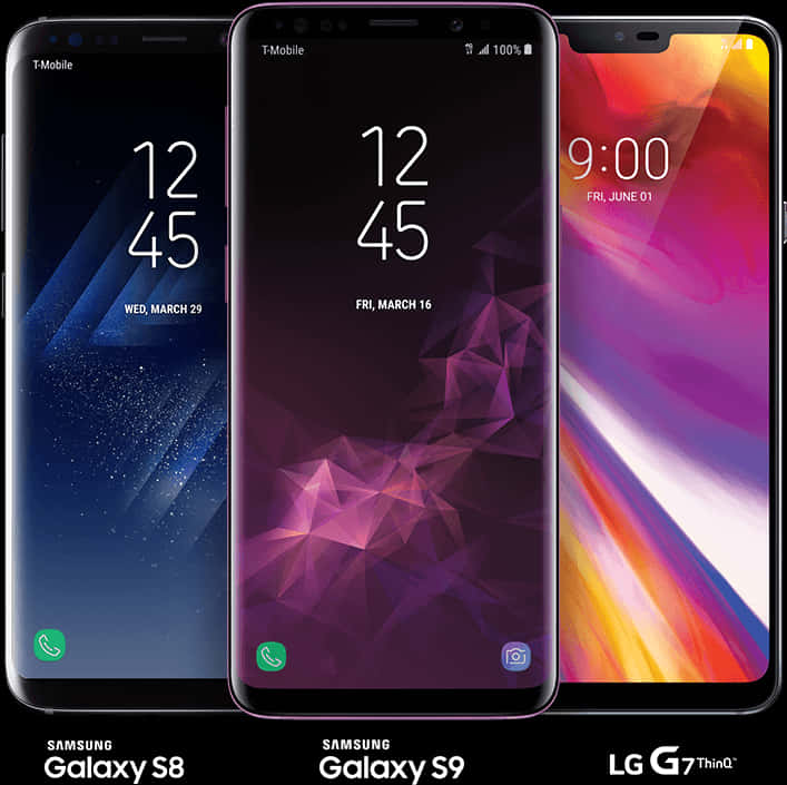 Smartphone Comparison Samsung L G Display PNG Image