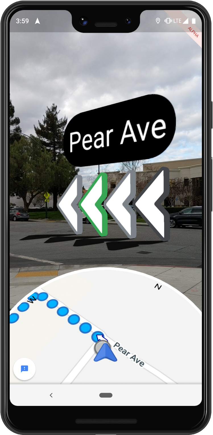 Smartphone Navigation A R View PNG Image