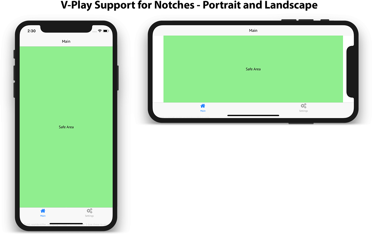 Smartphone Notch Support Portrait Landscape PNG Image