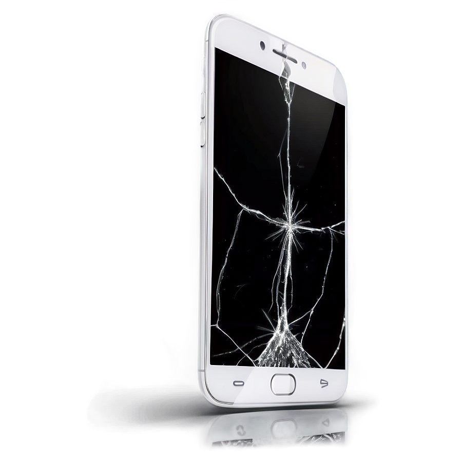 Smartphone Screen Crack Damage Png Xiq PNG Image