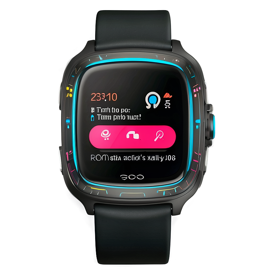 Smartwatch Features Illustrated Png 06202024 PNG Image