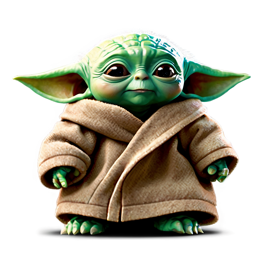 Smiling Baby Yoda Png Htm PNG Image