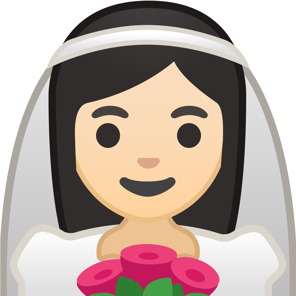 Smiling Bride Emojiwith Bouquet.png PNG Image