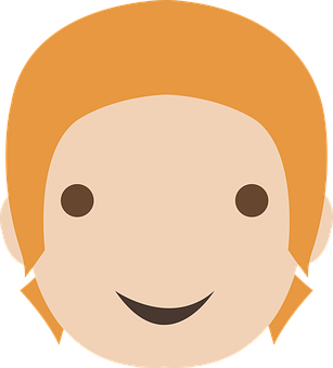 Smiling Cartoon Face Icon PNG Image