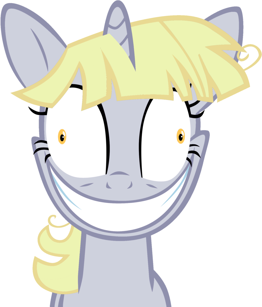 Smiling Cartoon Pony Portrait PNG Image