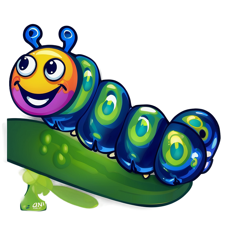 Smiling Caterpillar Clipart Png Xta PNG Image